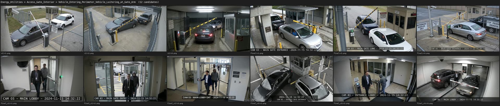 Contact sheet — Energy & Utilities access gate options