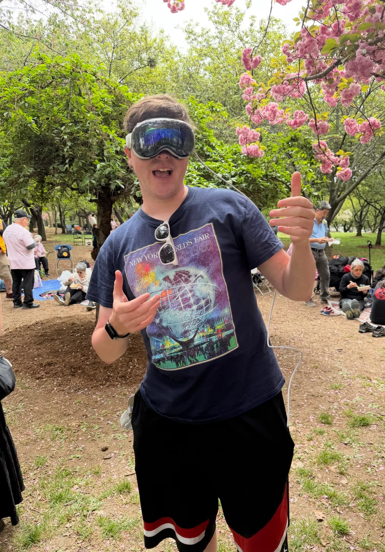First-time viewer trying the Apple Vision Pro experience