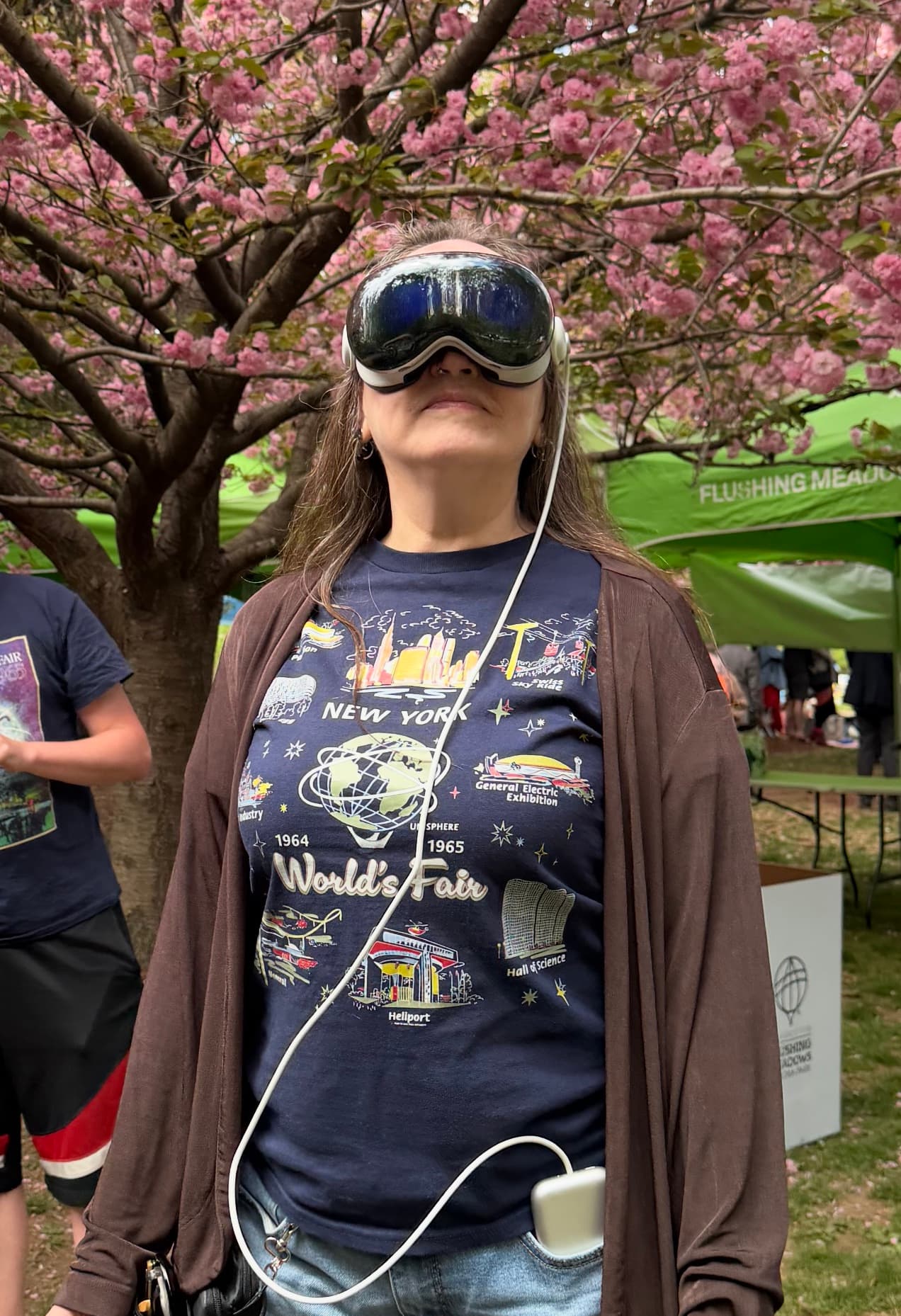 First-time viewer trying the Apple Vision Pro experience