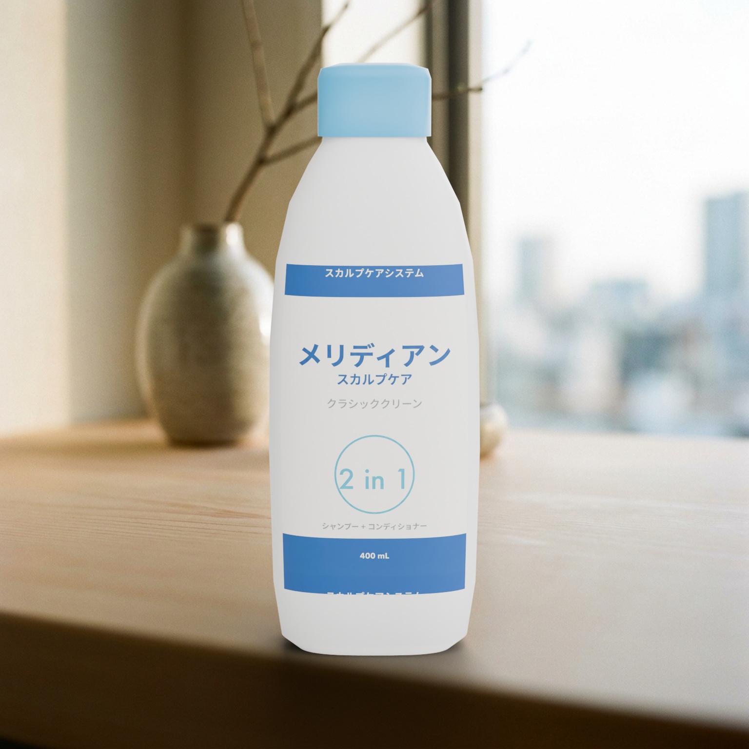 The Japanese Meridian Scalp Care bottle, 1:1