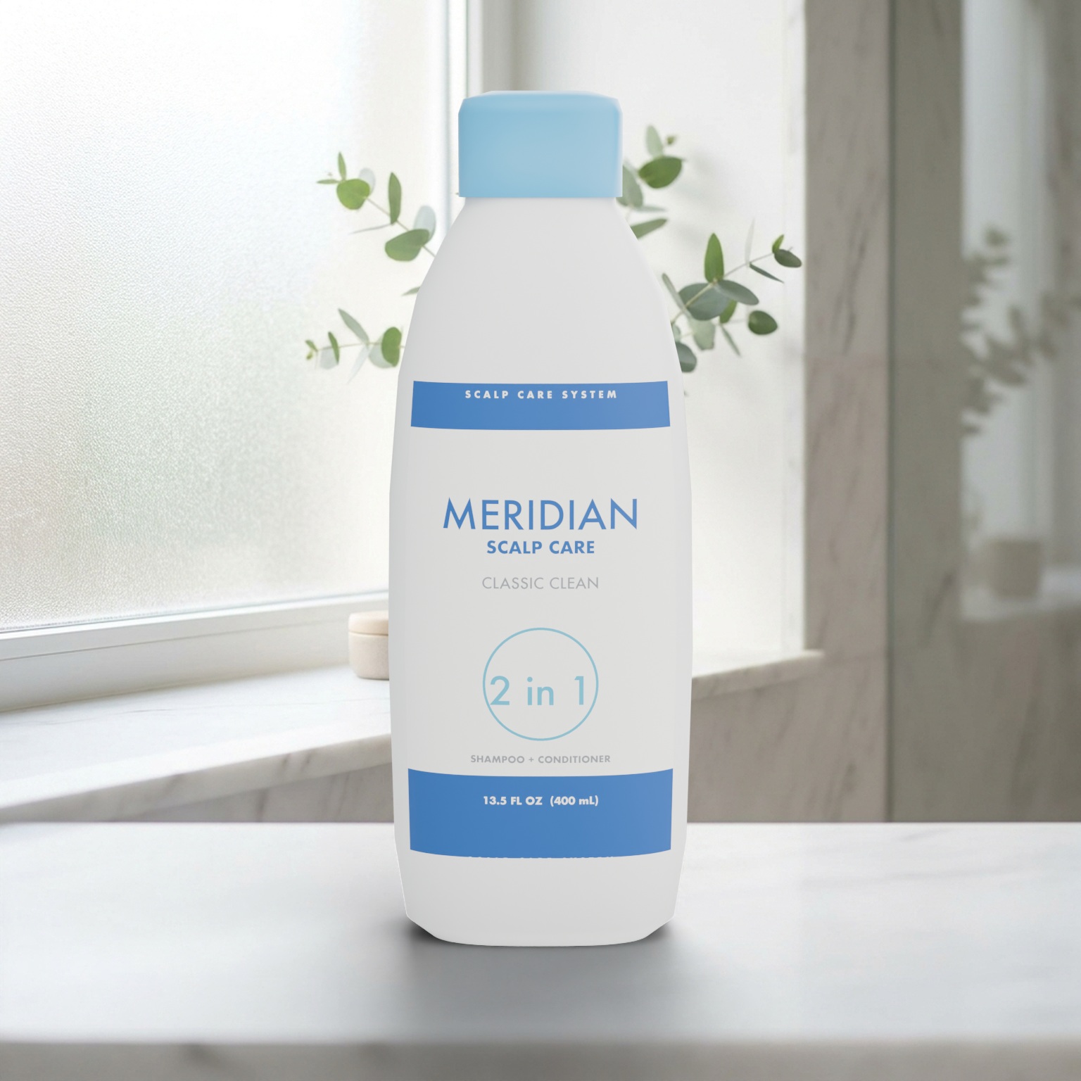 Meridian Scalp Care bottle, 1:1